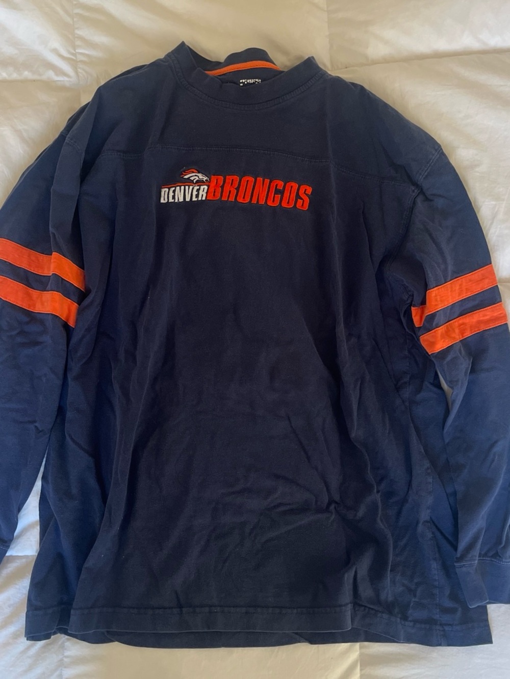 Men's Long Sleeve Team Shirt - Navy/Orange